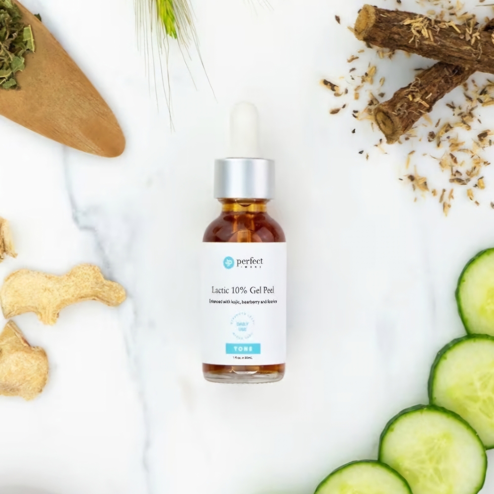 Perfect Image Lactic 10% Gel Peel Enhaced With Kojic, Bearberry & Licorice, 1 oz